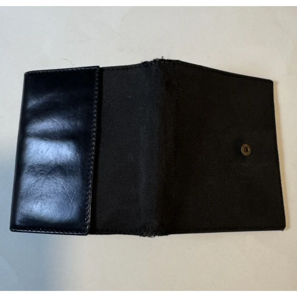 Gucci Wallet Canvas / Leather Tri-Fold Black Coin Bill and Card Holder - Picture 8 of 13